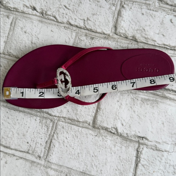 Gucci Rhinestone Thong Slippers - Picture 14 of 15